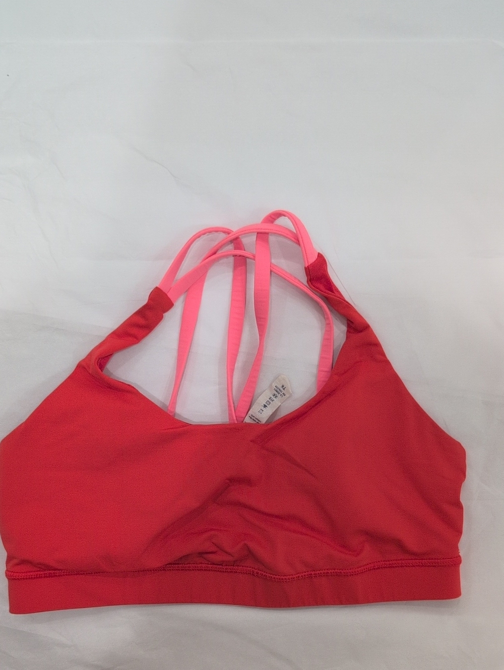 Lululemon Bra Top Strappy Orange 10